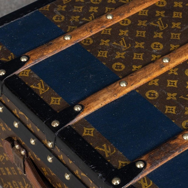 1920s Antique 20th Century Cabin Trunk in Monogram Canvas from Louis Vuitton, France, 1920 For Sale - Image 5 of 18