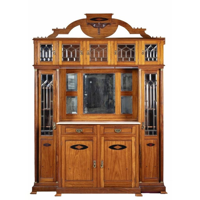 Art Nouveau Dining Room Furniture, 1920s, Set of 10 For Sale - Image 3 of 7