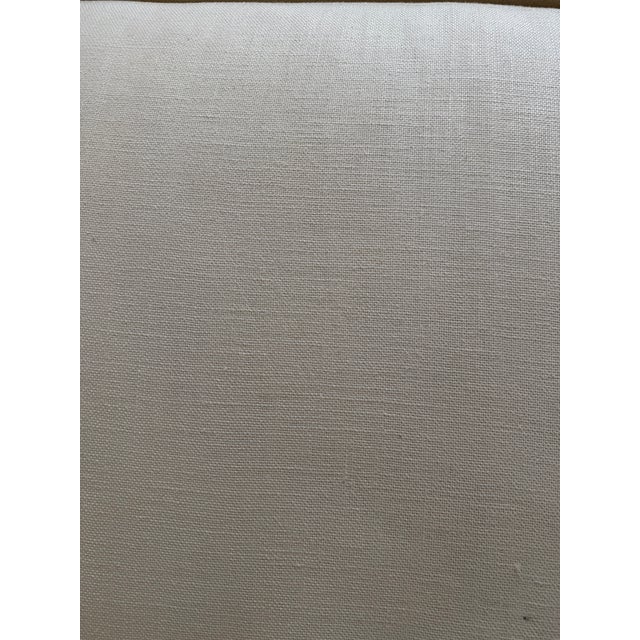 Linen Rh Bella Sofa – Belgium Linen Basket Weave | White For Sale - Image 8 of 13