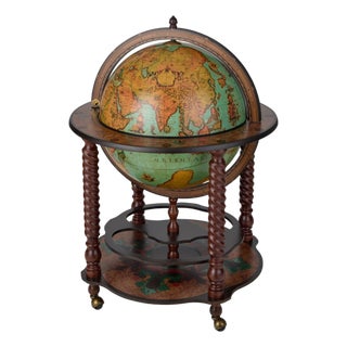 Bacchus Lagoon Globe Bar by Zoffoli Mappamondi For Sale
