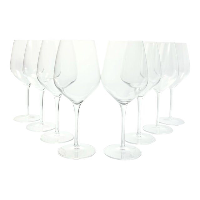 Luigi Bormioli “Atelier” Set of 8 Cabernet Wine Glasses For Sale