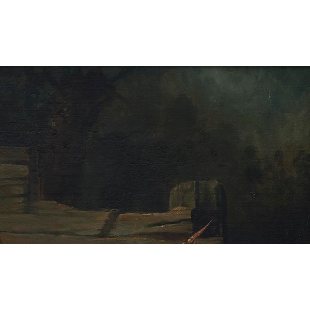 19th Century David B Bechtel (1895 - 1960) 19th Century Painting With Scenes of Children For Sale - Image 5 of 10