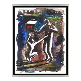 Late 20th Century Moral Decision, Mark Kostabi For Sale