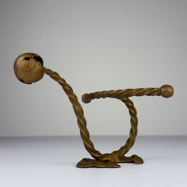 Brown Antique Early 20th Century Bronze Wall Hook, Italy For Sale - Image 8 of 17