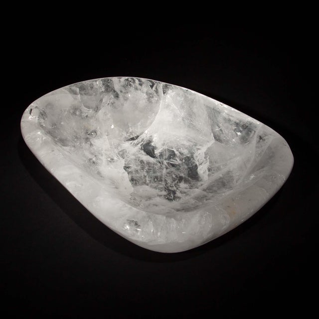 Contemporary Rock Crystal Vide Poche, 11" For Sale - Image 3 of 5