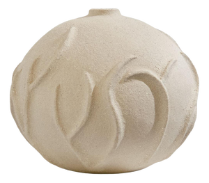 L´Algue Beige Sandstone Vase by Lou Thomas