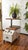 Vintage Famed Lamp Cart with Oak Tops, 1960s For Sale - Image 13 of 18