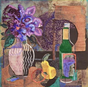 'Still Life in Lilac and Jade' by Gray Layton, Mississippi Modernist Woman Artist, Peabody College