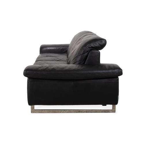Model 29830 3-Seater Sofa in Black Leather from Willi Schillig For Sale - Image 13 of 14