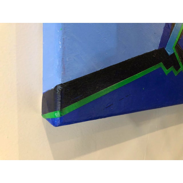 French Abstract Painting, 1980s, Oil on Canvas For Sale - Image 3 of 7