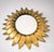 Mid-Century Modern Vintage 1960s Spanish Sun Mirror in Gilded Metal For Sale - Image 3 of 11
