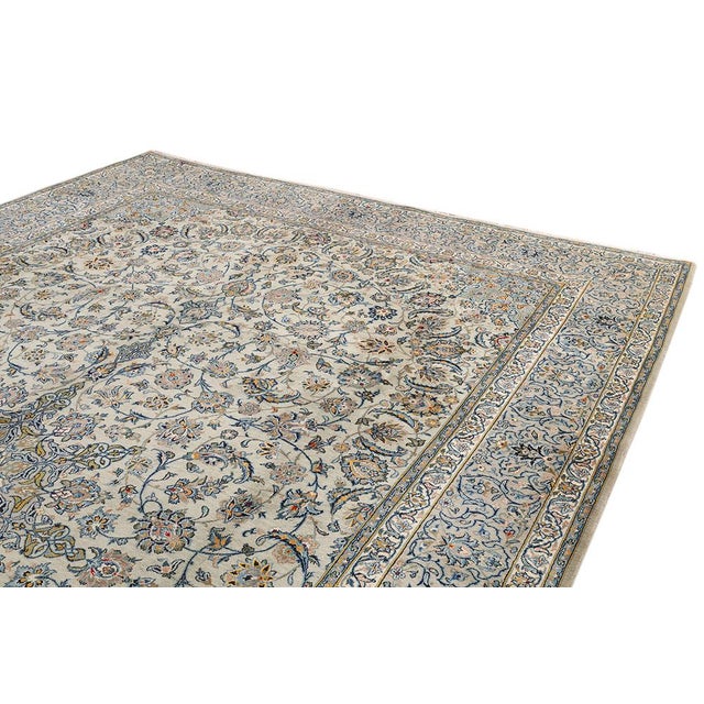2000 - 2009 Vintage Kashan Rug, 2000s For Sale - Image 5 of 17