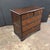 Late 19th Century Georgian 5 Drawer Oak Chest With Dark Cherry Banding With Brass Drop Pulls and Ecustions For Sale - Image 9 of 13