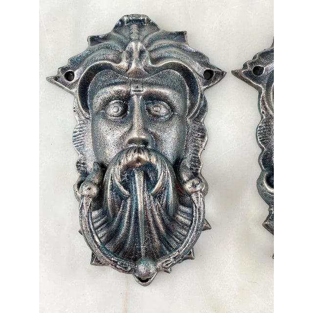 Bronze Door Knockers, Italy, 1980s, Set of 2 For Sale - Image 3 of 11
