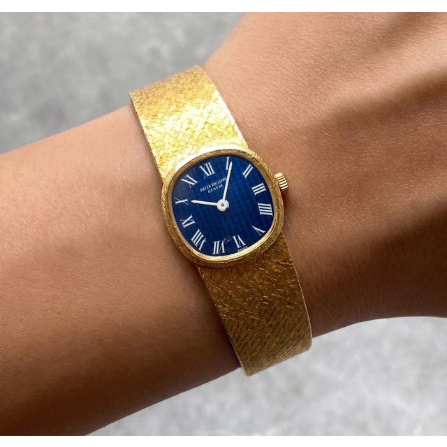 Ladies Vintage Patek Philippe Ellipse 19mm 3370/1j 18k Yellow Gold Manual Watch For Sale - Image 10 of 10