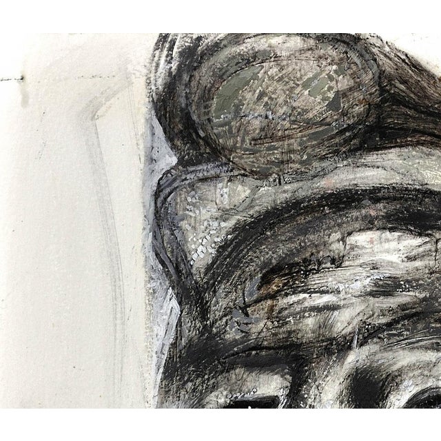 Jack Crabtree, Welsh Coal Miner, Mixed Media, 1970s, Framed For Sale - Image 6 of 18