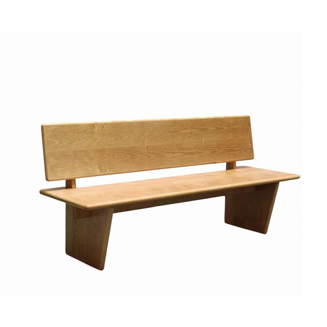 Bench in Light Oak, Italy, 1980s For Sale - Image 9 of 9