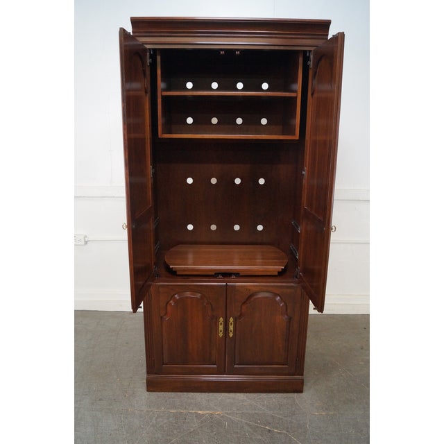 Ethan Allen Court Solid Cherry Entertainment Armoire