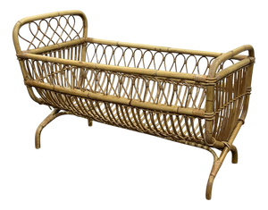 Rattan Baby Bed, 1960s