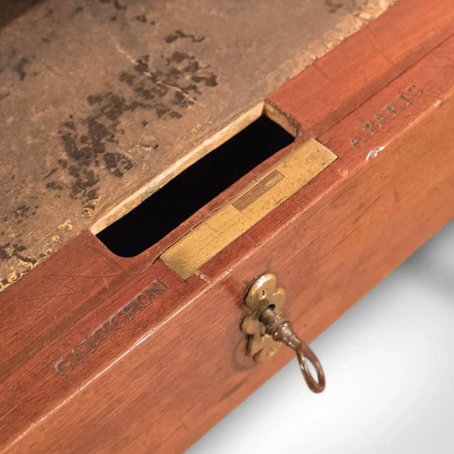 19th Century Jean-Baptiste Gamichon Mahogany Desk For Sale - Image 10 of 11