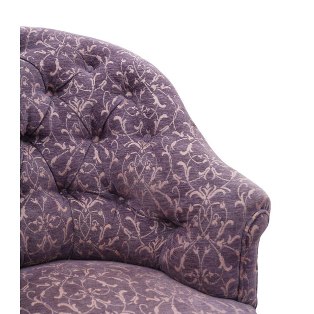 Antique Victorian Ladies Tub Bedroom Chair, 19th Century For Sale - Image 6 of 8