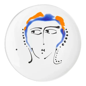 Pablo Face Plate, Orange/Blue/Black