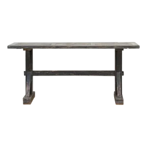 French Parquetry Top Console Table