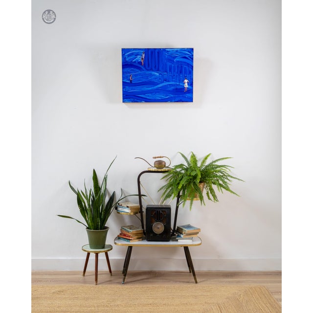 David King, Bluewave, 2000s, Oil on Aluminum Panel For Sale - Image 4 of 6