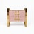 Blush Pink Two-Drawer Bedside Tables with Raised Brass Frames from Justfurnituress SRL, Set of 2 For Sale - Image 4 of 10
