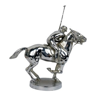Chrome-Plate English Polo Player Car Mascot For Sale