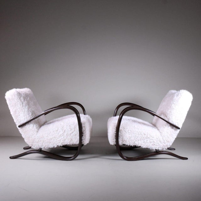 Set of Vintage Lounge Chairs by Jindrich Halabala For Sale - Image 9 of 9