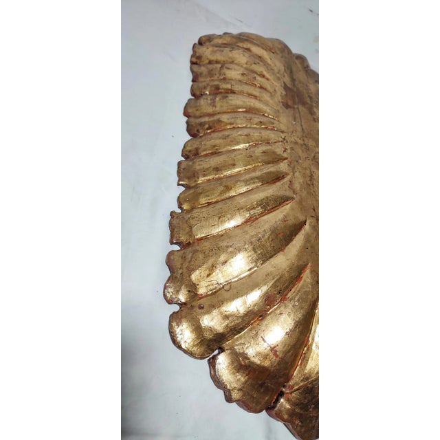 Poplar Wood and Gold Leaf Centerpiece, 1930s For Sale - Image 10 of 12