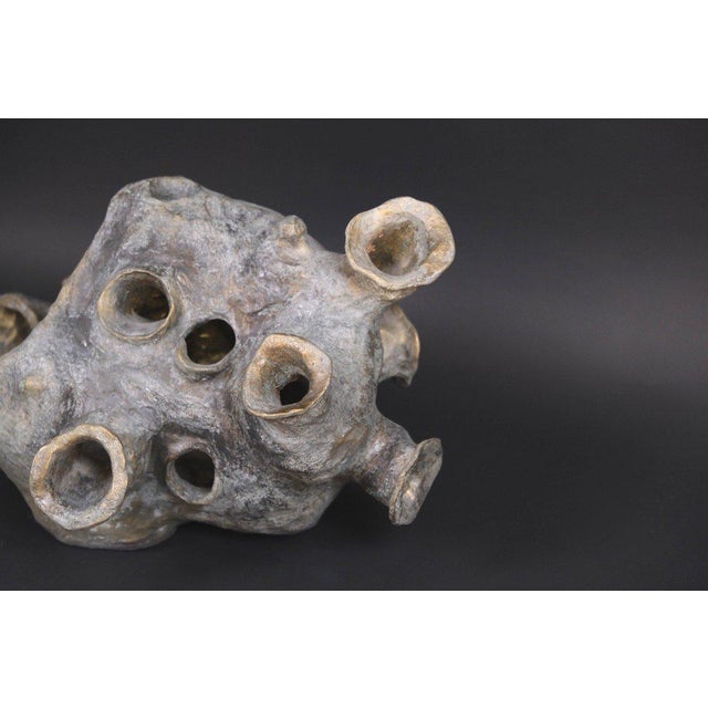 Hugo Verheyen, Hunger Sculpture, 1970s, Bronze-Patinated Terracotta For Sale - Image 6 of 8
