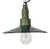 Industrial Petrol Enamel Military Pendant Lamp with Cast Aluminium Top, 1960s For Sale