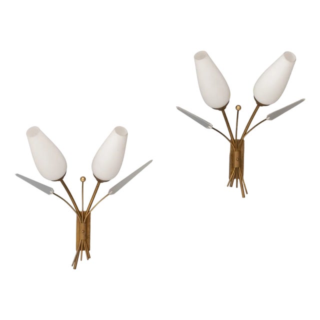 Mid-Century Wall Lights, 1950, Set of 2 For Sale