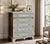 Exotic handcrafted mother of pearl inlaid chest with drawers with natural marble top. The front almost all covered with...
