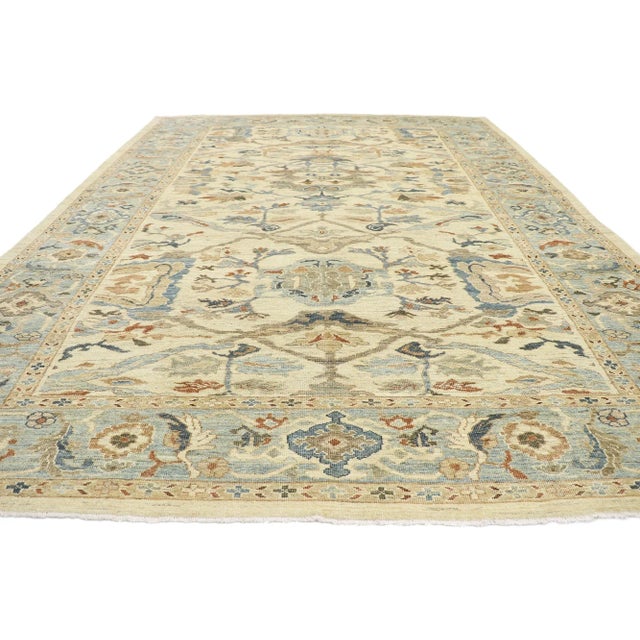 Traditional Persian Sultanabad Rug - 10'04 X 14'00 For Sale - Image 3 of 9