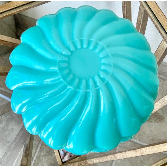 MidCentury Translucent Art Glass Petal Swirl Bowls & Under Plates Set 8 Pieces Chairish