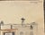 1948 watercolor on paper of Kalama Washington by Northwest artist GE Matthews. Signed, dated and inscribed cooer right,...