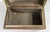 20th Century French Studded Leather Document Box With Paper Lined Interior For Sale - Image 12 of 14