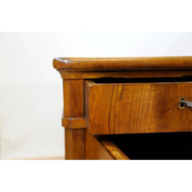 Vintage Blond Walnut Desk For Sale - Image 11 of 16