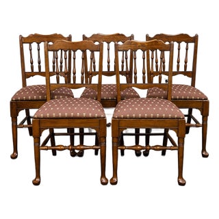 Late 20th Century Pennsylvania House Solid Cherry Dining Chairs - Set of 5 For Sale
