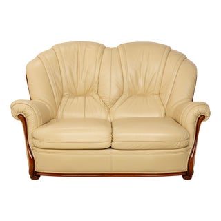 Leather Two-Seater Sofa from Nieri For Sale