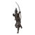 Japanese Bronze Figure of Samurai Archer, 1800s For Sale - Image 3 of 8