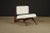 Modern Brazilian Modern Sculptural Rosewood and White Bouclé Lounge Chair, 1960s For Sale - Image 3 of 16