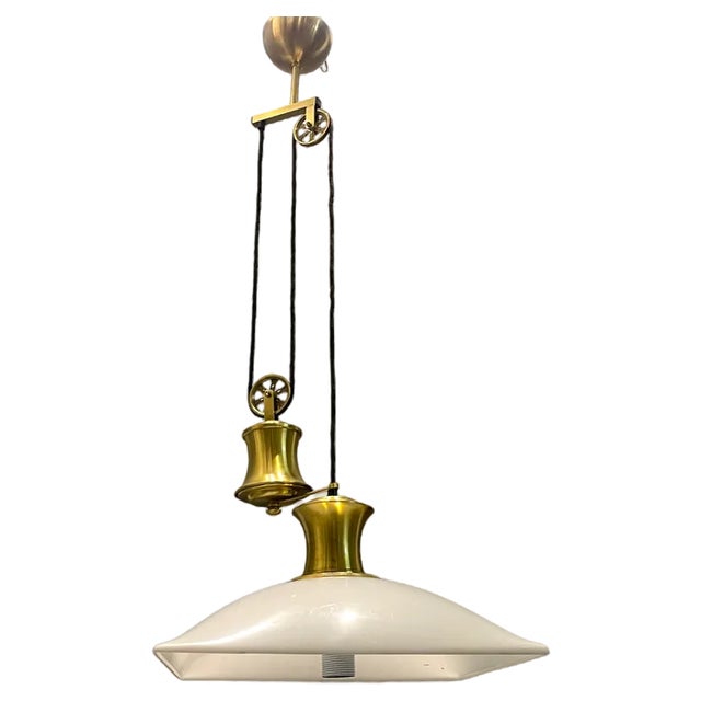 Italian Brass Light Pendant, 1980s For Sale