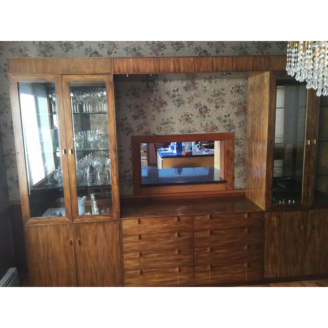 1980s Modern Dining Room Set Wall Unit Chairish