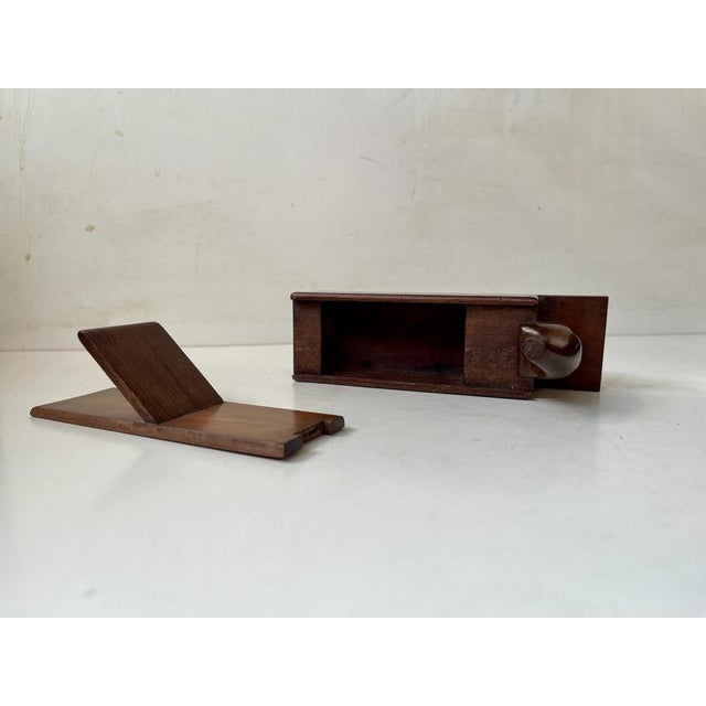 Antique Woodworking Plane Shaped Oak Box, 1890s For Sale - Image 4 of 11