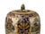 Vintage Style Beige Blue Hunting Scene Graphic Porcelain Art Jar For Sale - Image 9 of 13