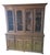 Wood 1970s Ethan Allen Jacobean Charter Oak Breakfront China Cabinet Hutch Display For Sale - Image 7 of 11